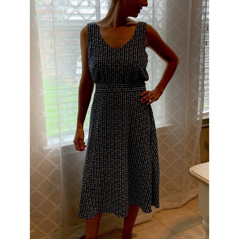 Dip Women's Dress Size 10 Blue/ Gray/ Cream